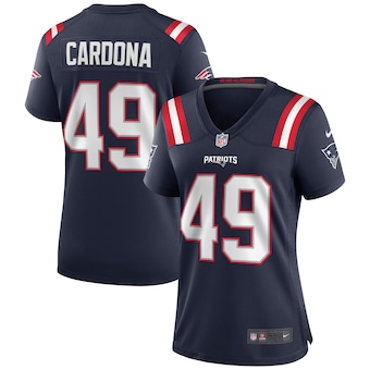 womens nike joe cardona navy new england patriots game jerse